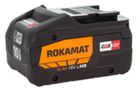 Rokamat 08052 Akku 18 Volt 10,0 Ah Li-Ion