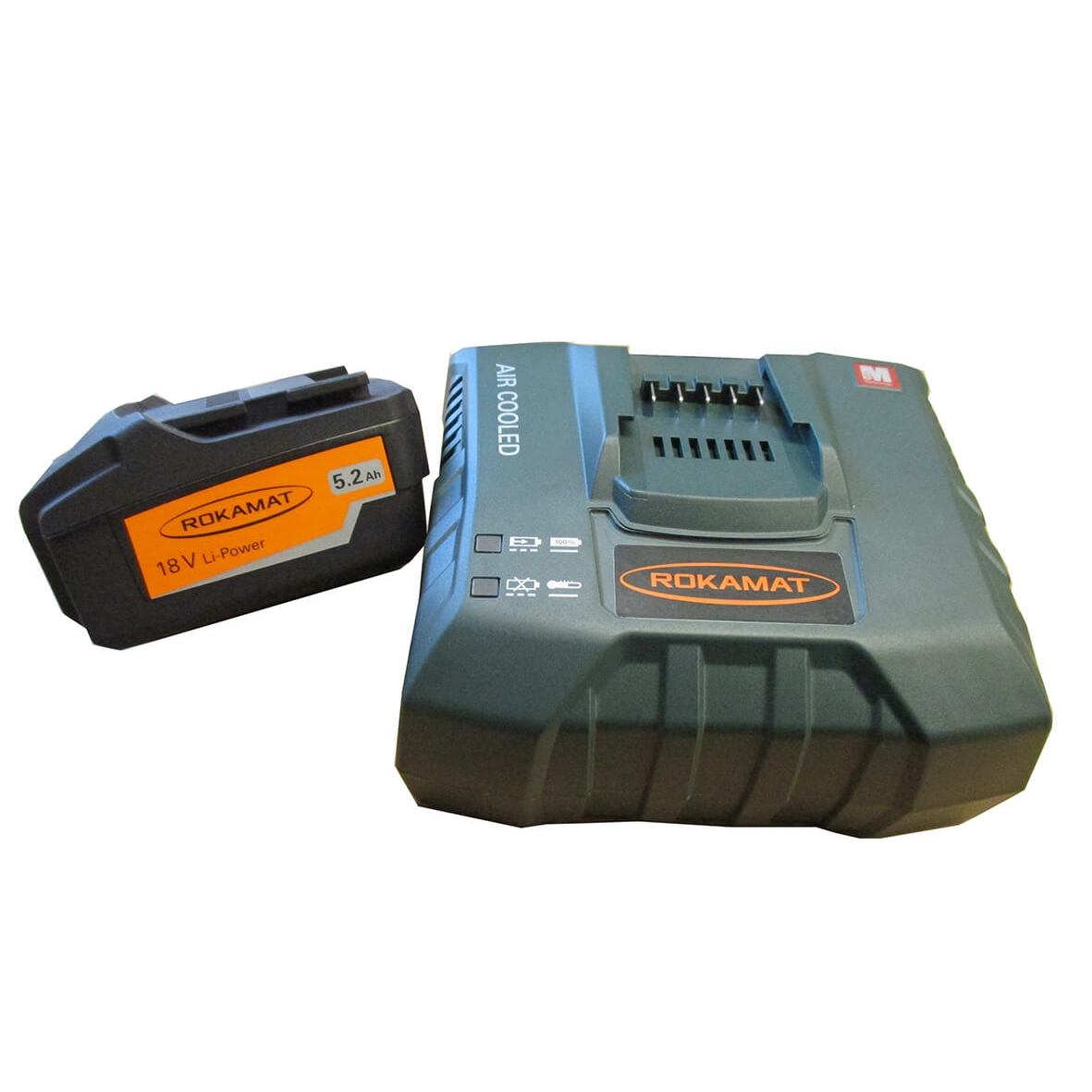 Rokamat 08066 Akku 18 volt 5,2 Ah Li-Ion + Ladegerät