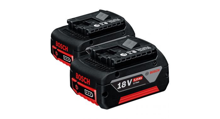 Bosch Blau Zubehör 1600A002U5DUO Akku GBA 18 Volt 5,0 Ah MC Professional DUO Pack