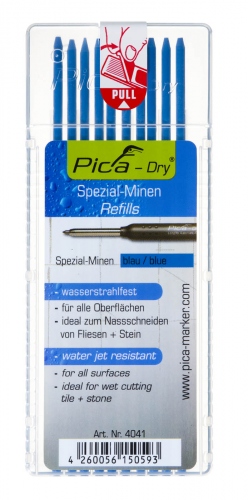 Pica PI4041 4041 Dry Nachfüllung blau wasserfest für Markierstift