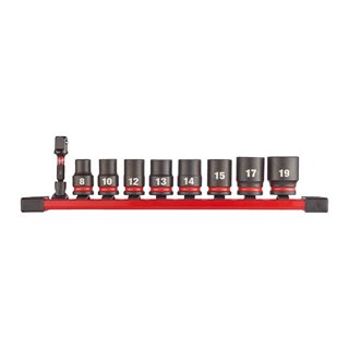 Milwaukee Zubehör 4932480454 ? SHOCKWAVE™ IMPACT DUTY Steckschlüsselsatz Standard 9-teilig