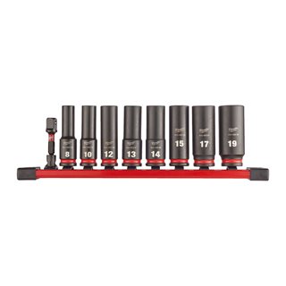 Milwaukee Zubehör 4932480455 Milwaukee  ? SHOCKWAVE™ IMPACT DUTY Steckschlüsselsatz lang 9-teilig