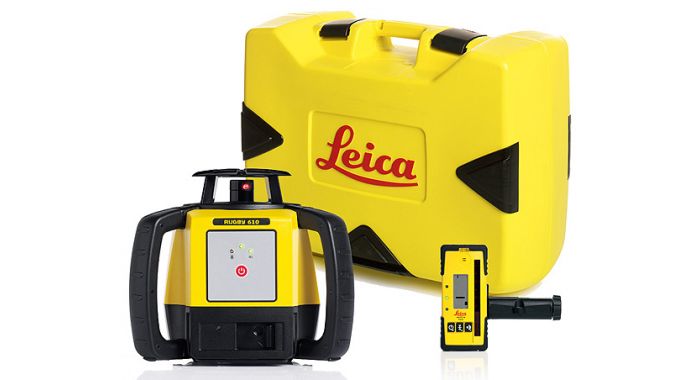 Leica 6008615 Rugby 610 Selbstnivellierender Laser + Rod Eye 160