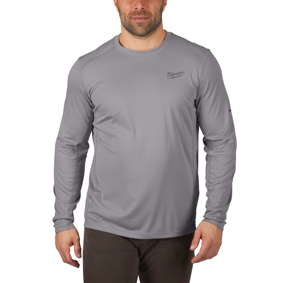 Milwaukee Zubehör 4933478189 WWLSG-M Langarmhemd für warmes Wetter grau