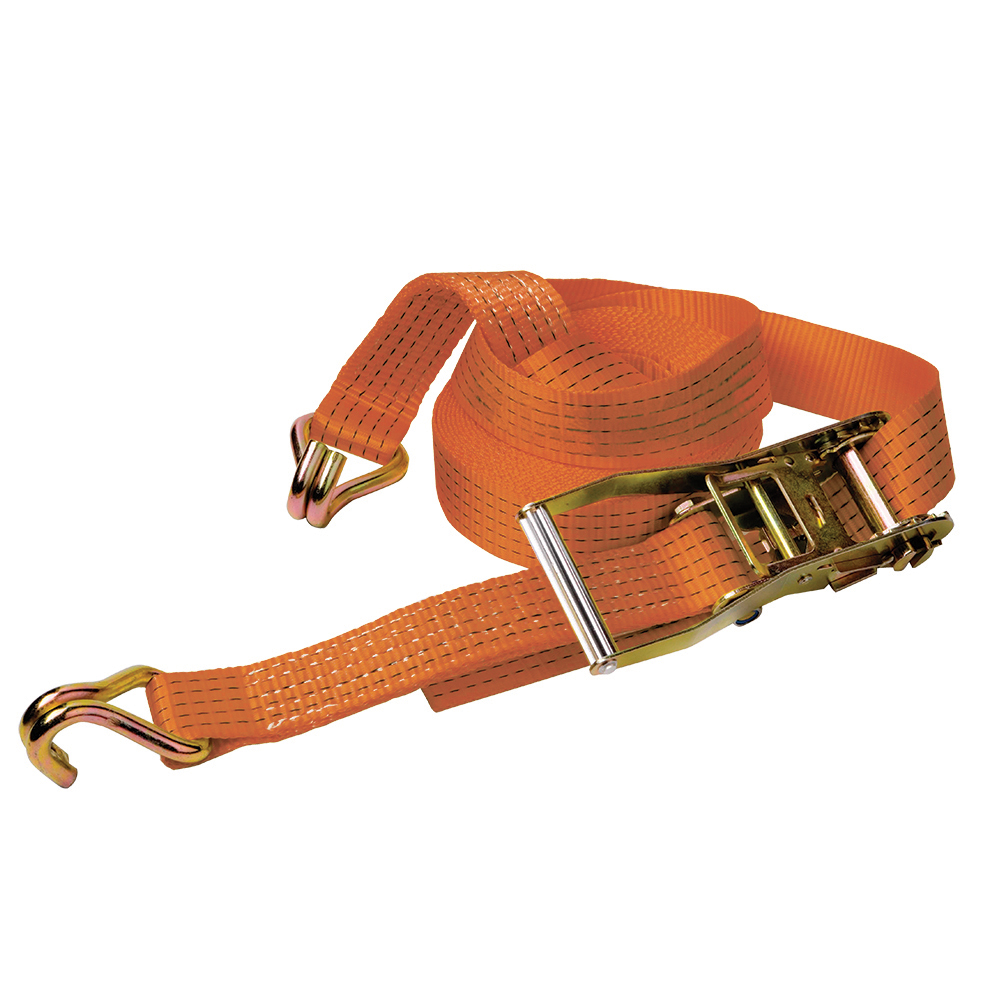 DELTA CO.SB.025.03.2.OR Zurrgurt mit Ratsche - 25 mm x 3 Meter - 500 daN - Orange