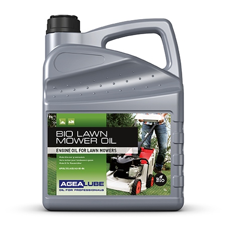 Agealube 4Y80.005 Bio-Rasenmäheröl Motoröl für Rasenmäher 5L