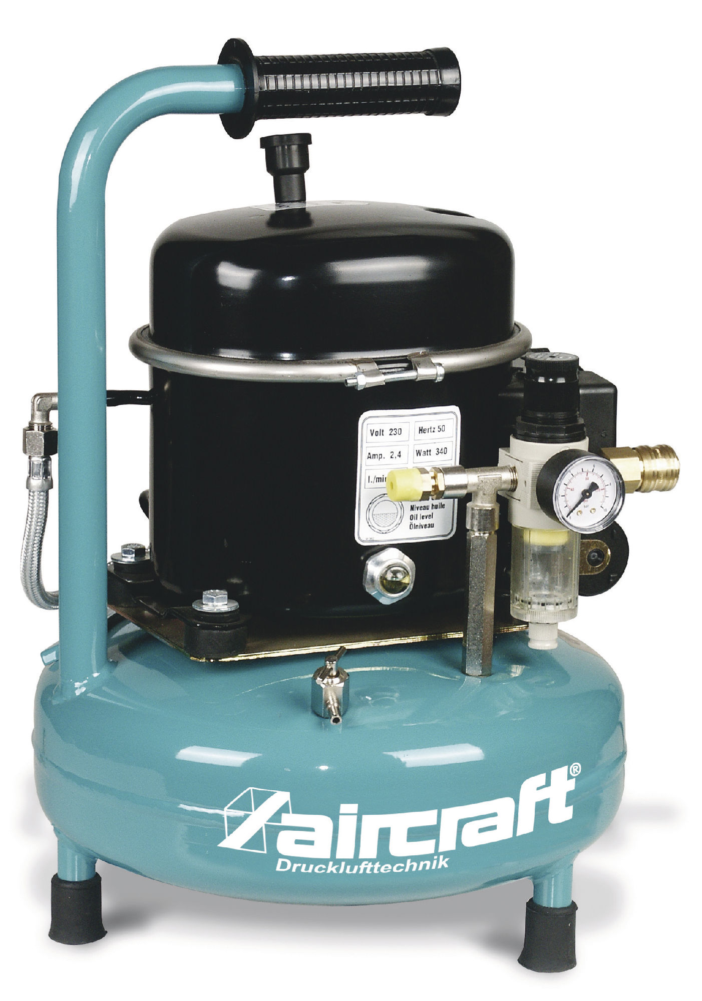 Aircraft 712000100 AIRBOY SILENCE 50 PRO Geräuscharmer Airbrush-Kompressor