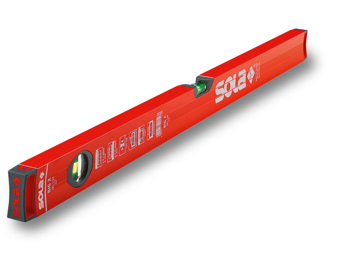 Sola 01370501 BIGX40 alu-Wasserwaage X-Profil 40 cm (2 Libellen)