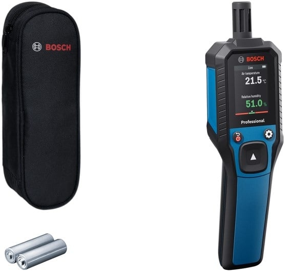 Bosch Blau 0601078400 GDH 1-17 Thermo-Hygrometer 2x 1,5V LR6 (AA) im Karton