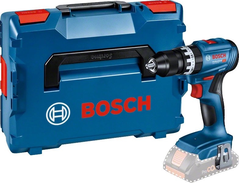 Bosch Blau 06019K3301 GSB 18V-45 Akku-Schlagbohrmaschine 18V ohne Akkus und Ladegerät in L-Boxx