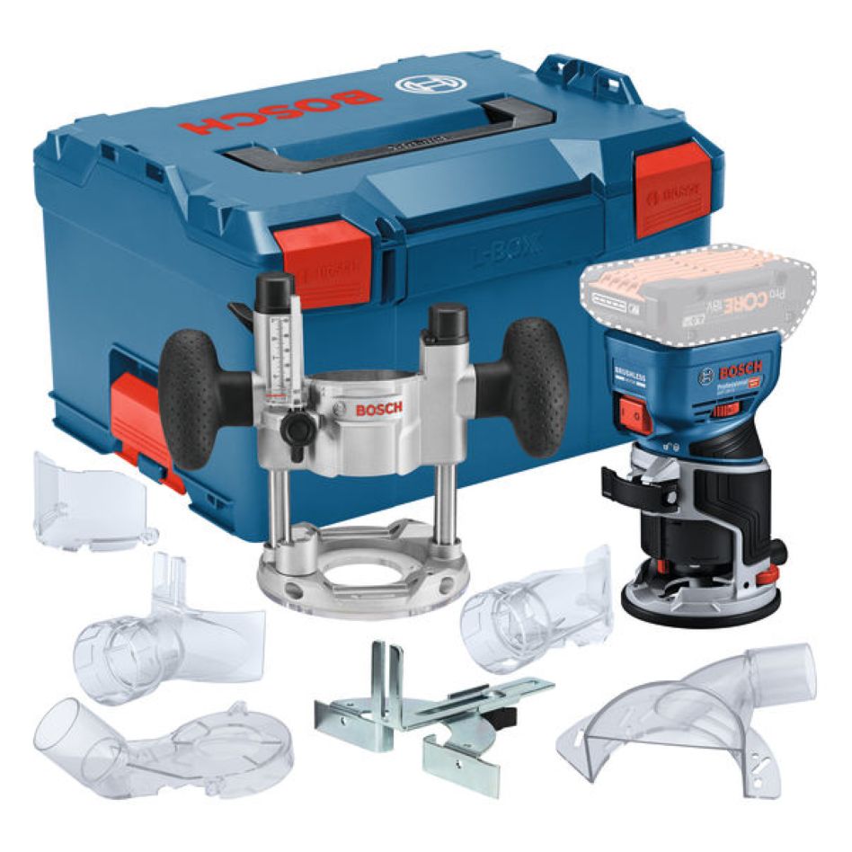 Bosch Blau 06016C2003 GKF 18V-8 Akku Kantenfräse exkl. Akkus und Ladegerät