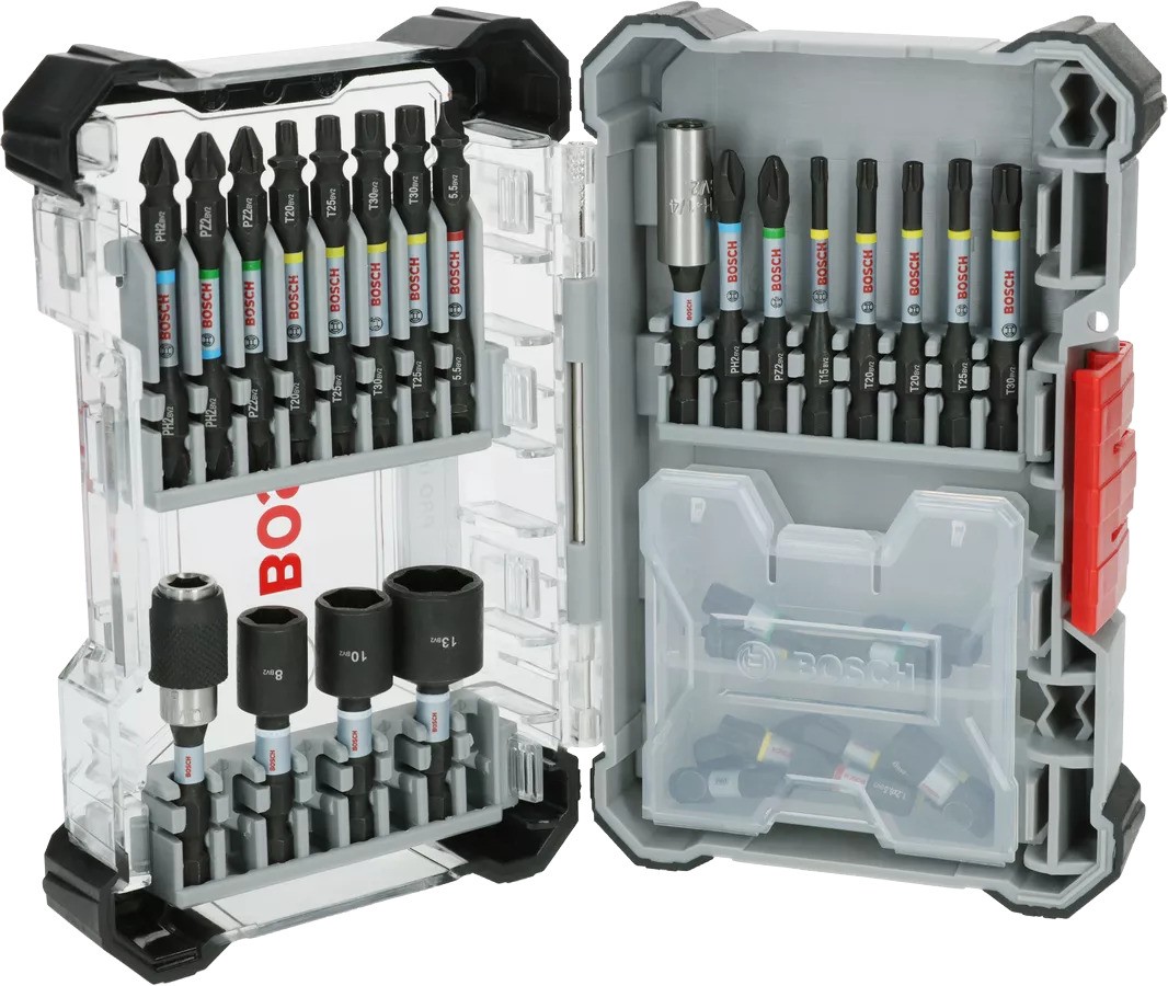 Bosch Blau Zubehör 2608521U77 PRO Schlagschrauber-Bit-Satz, 35-teilig