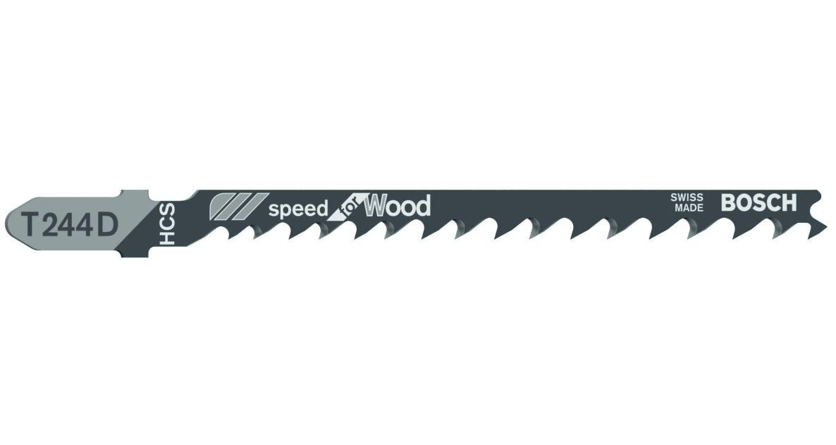 Bosch Blau Zubehör 2608630058 Stichsägeblatt Wood 5 Stk.