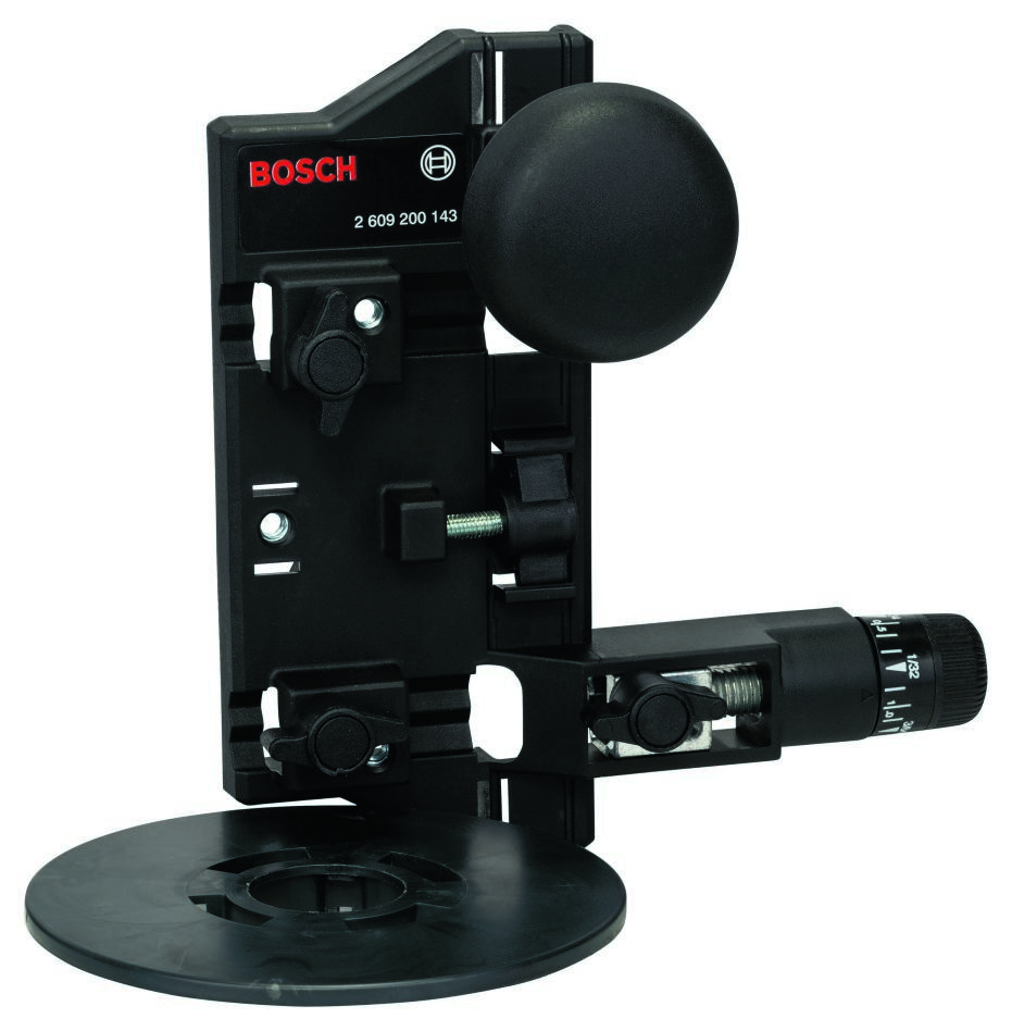 Bosch Blau Zubehör 2609200143 Fräszirkel und Führungsschienenadapter GOF900/GOF1600/GOF2000