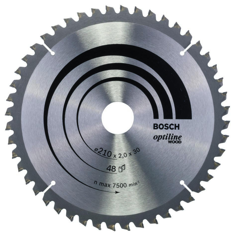 Bosch Blau Zubehör 2608640430 Kreissägeblatt 210x30x48T