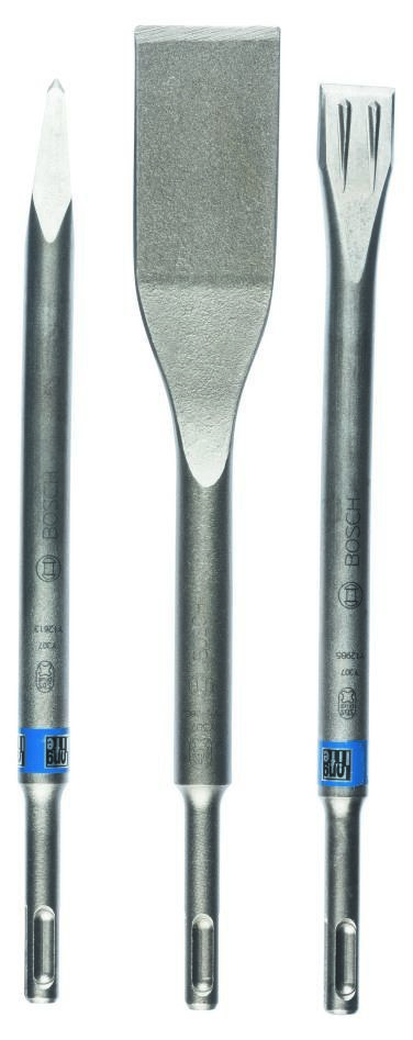 Bosch Blau Zubehör 2607019159 Meißel-Set SDS-plus 3-teilig