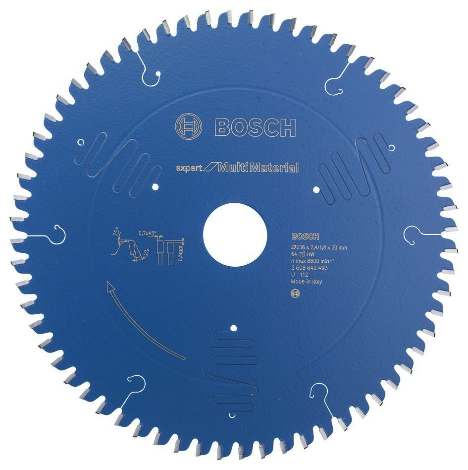 Bosch Blau Zubehör 2608642493 Kreissägeblatt Kreissägeblätter 216x30x64T