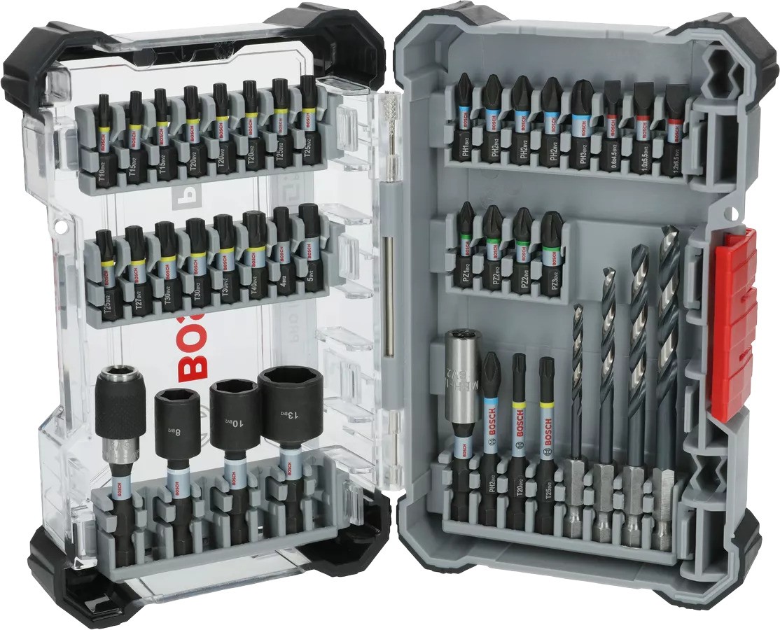 Bosch Blau Zubehör 2608521U86 PRO Impact Metall-Schraubendreher-Bitsatz, 40-teilig