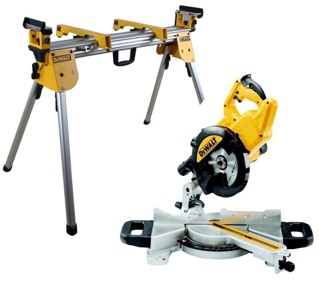 DeWALT DWS774SET-QS DWS774-QS Paneelsäge XPS 1400W 216 mm + DE7033 Untergestell