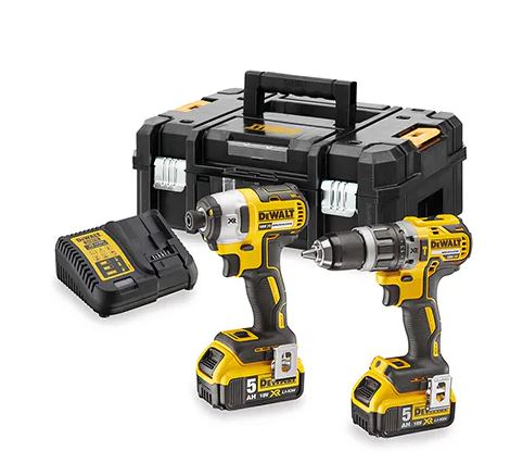 DeWALT DCK266P2T-QW DCK266PT2-QW Kombi-Set - (DCD796 + DCF887) 18 Volt 5,0 Ah Li-Ion