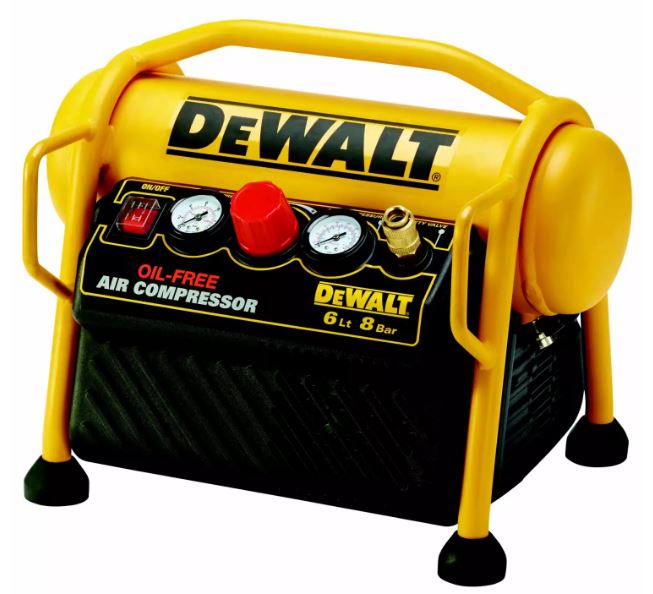 DeWalt DPC6MRC-QS Kompressor 6 Liter + 5m Schlauch