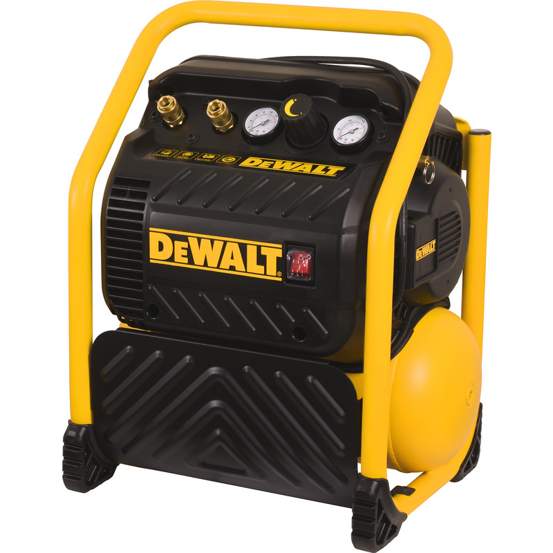 DeWALT DPC10QTC-QS Kompressor ölfrei 10 Liter + 10m Schlauch