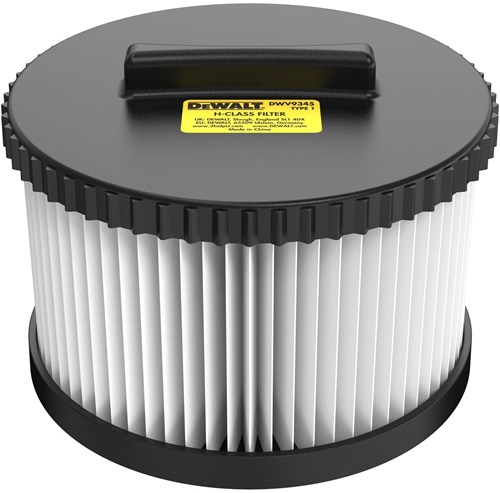 DeWalt Zubehör DWV9345-XJ Ersatzfilter für Staubsauger der H-Klasse (Typ DWV905H) - 2 Stück