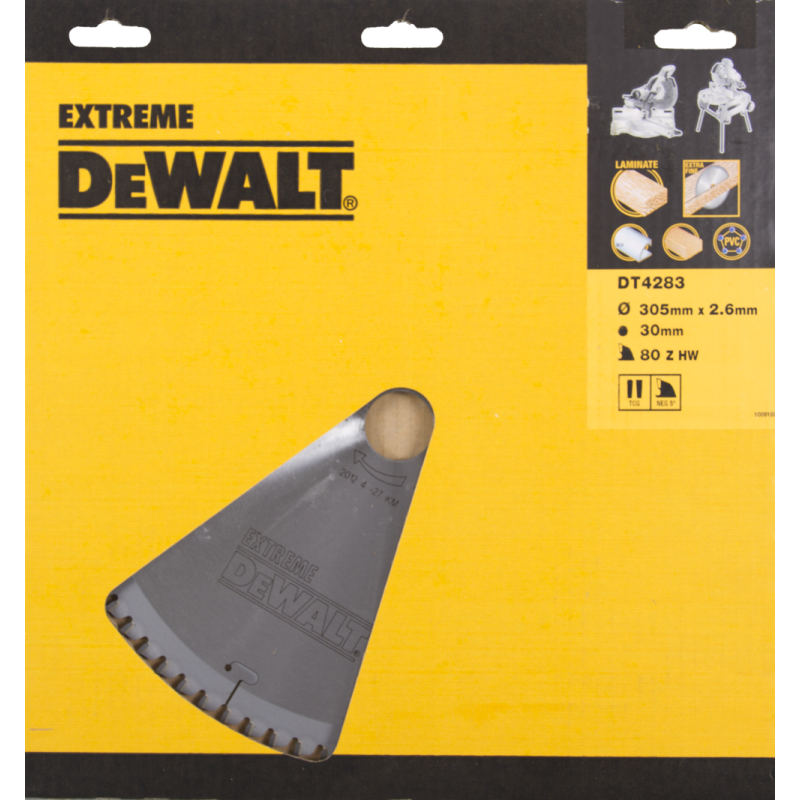 DeWalt Zubehör DT4283-QZ DT4283 HM Kreissägeblatt 305 x 30 x 80T Trapez