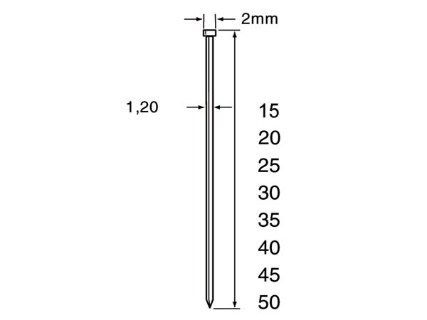 Dutack 5134030 SKN12 Minibrad verzinkt 25mm 5000 Stück
