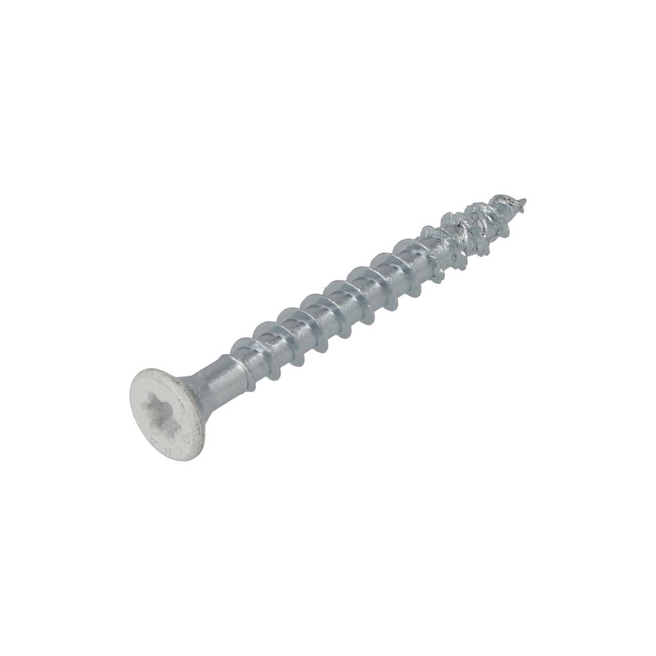 Dynaplus 0285.01.25608 Beschlagschraube VZ PK-7mm Weißkopf TX-20 4,0 x 40 mm - 200 Stück