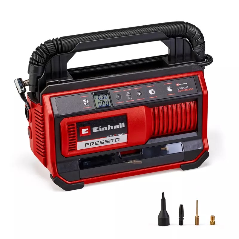 Einhell 4020420 PRESSITO 18/25 Li Solo 3in1 Akku-Kompressor exkl. Akku und Ladegerät im Karton