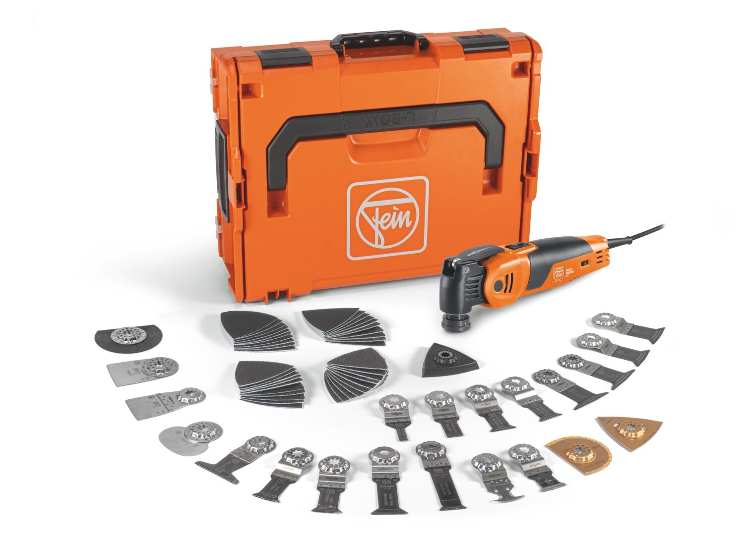 Fein 72296865000 MULTIMASTER MM 700 SELECTION Max Top Elektro-Multitool + Zubehörset 61-teilig in L-BOXX