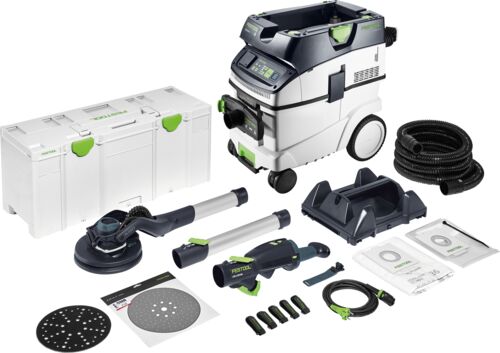 Festool 578425 LHS 2 225 EQI/CTM 36-Set Langhalsschleifer und Staubsauger-Set
