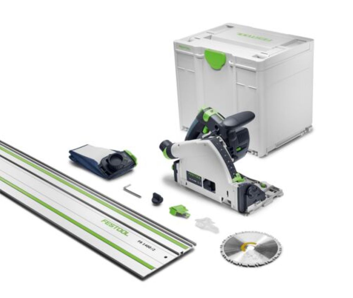 Festool 578826 TSC 55 KSEB-Basic-FS Akku-Kreissäge mit Führungsschiene exkl. Akku und Ladegerät im Systainer