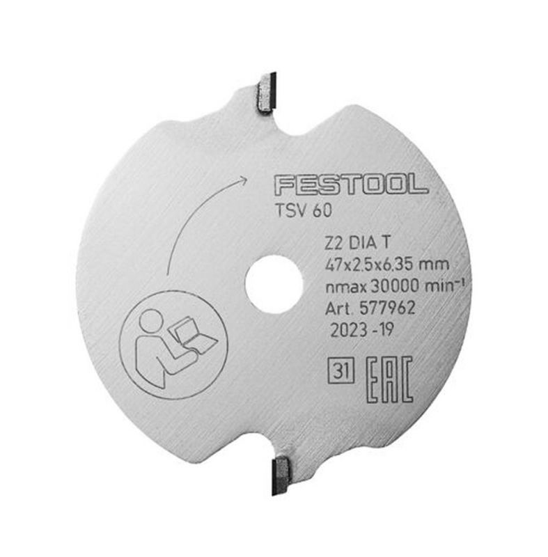 Festool Zubehör 577962 Frontreißverschluss DIA 47x2.5x6.35 T2 HOLZ FEINSCHNITT SPEZIAL
