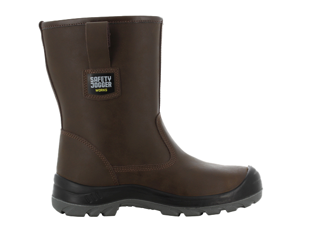 Safety Jogger ALASKA Leder-Sicherheitsstiefel mit Warmfutter braun