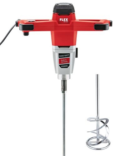 Flex-tools 459232 MXE 1602 + WR2 160 2-Gang-Rührer mit 3-Stufen Drehzahlschalter 1600 Watt