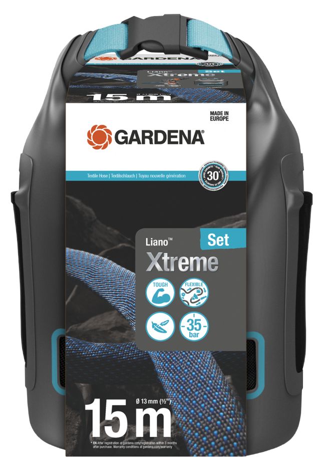 Gardena 18468-20 Liano Xtreme Textilschlauch 15m Satz