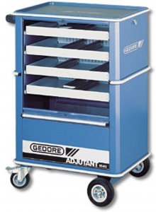 Gedore 6627550 Werkzeugwagen mit 4 Schubladen