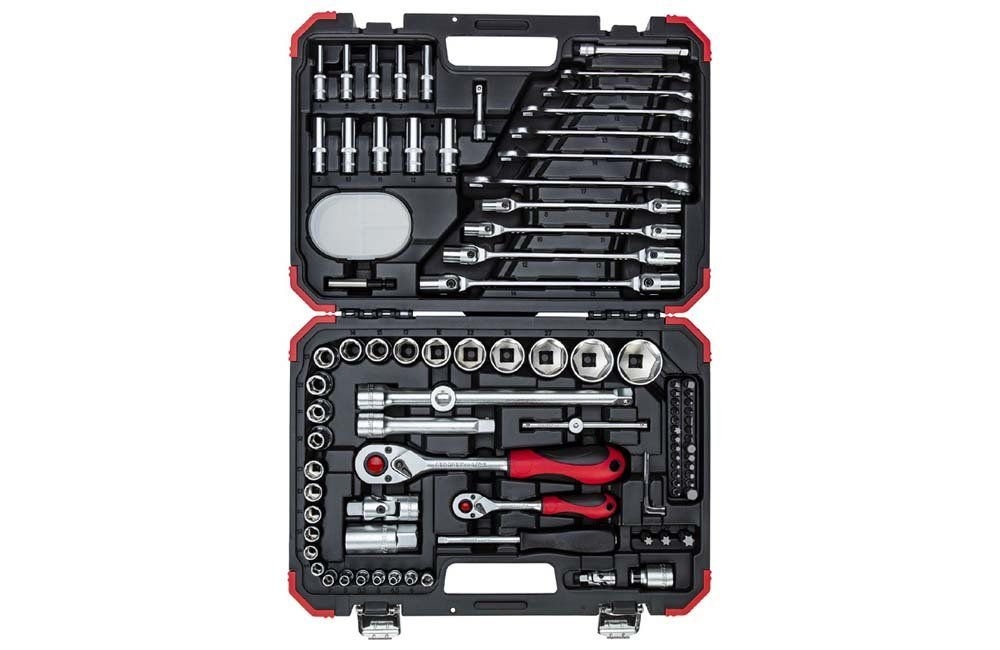 Gedore RED 3300062 R46003092 Steckschlüsselsatz 1/4" + 1/2" Metrisch 92-teilig