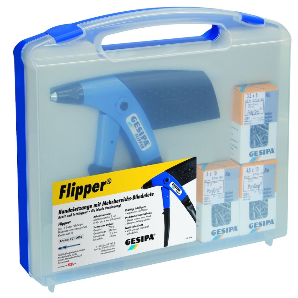Gesipa 217010002 Flipper-Blindnietzange 3,2-5,0 mm in Box
