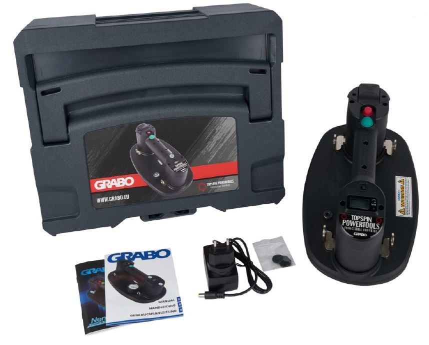 Grabo 12000 Pro Akku-Vakuumheber mit 14,8 V, 2,6 Ah Akku und Ladegerät im Tanos Systainer III