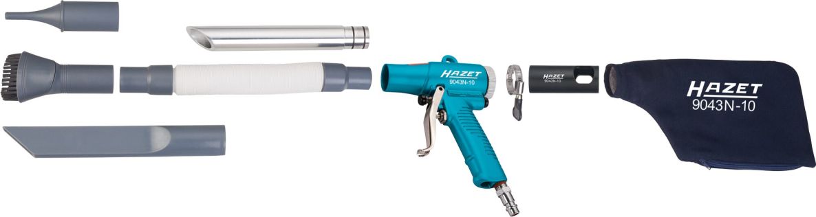 Hazet 9043N-10 Umschaltbare Saug- und Blasdüse, Länge 148 mm