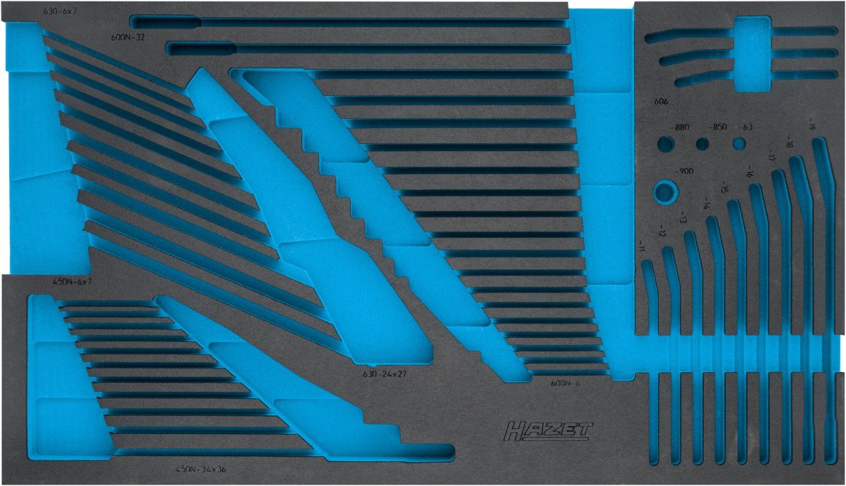 Hazet 163-528L 2-Komponenten-Weichschaum-Einlage 691 mm x 392 mm