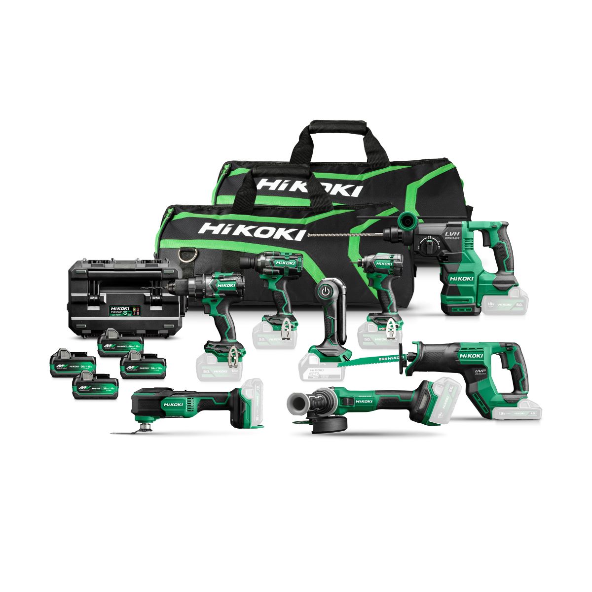 HiKOKI KC18H8A-MVA4 18V 4 x Multivolt Akku 5.0 Ah in Tasche + 5 Jahre Händler-Garantie!