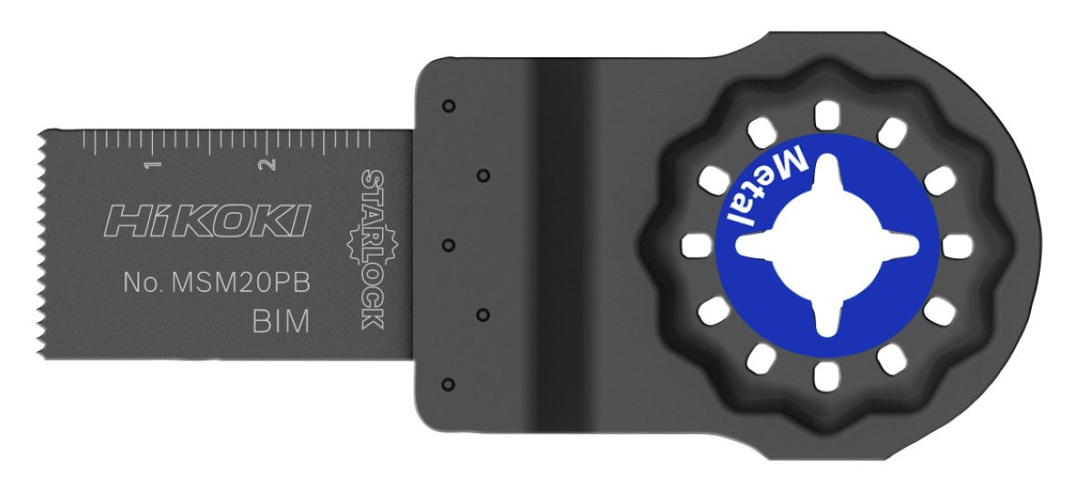 HiKOKI Zubehör 782712 Multitool-Klinge Metall BIM STARLOCK MSM20PB