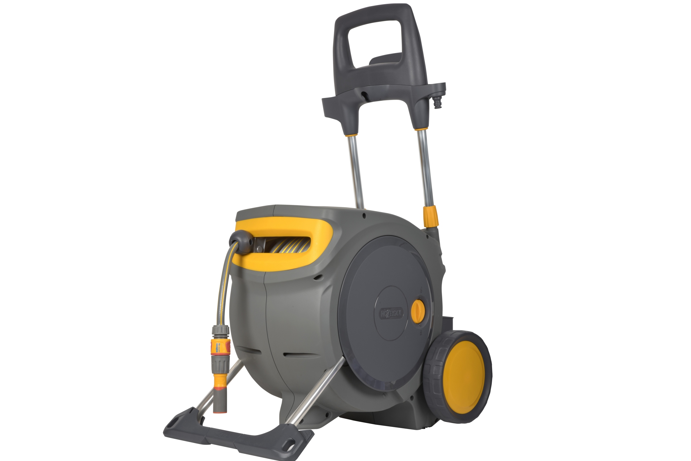 Hozelock 100-100-488 Auto Reel Mobiler Schlauchwagen mit 35 m Schlauch