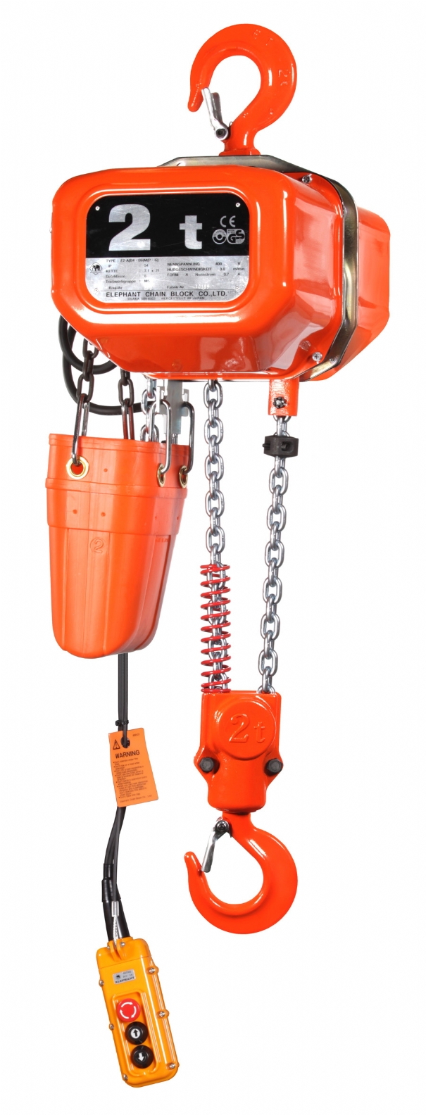 Rema 0512005-6 FBH20/2000/6M Elephant 400 V Elektrokettenzug 2 Hubgeschwindigkeiten 6.0 m 2000 kg 0512017
