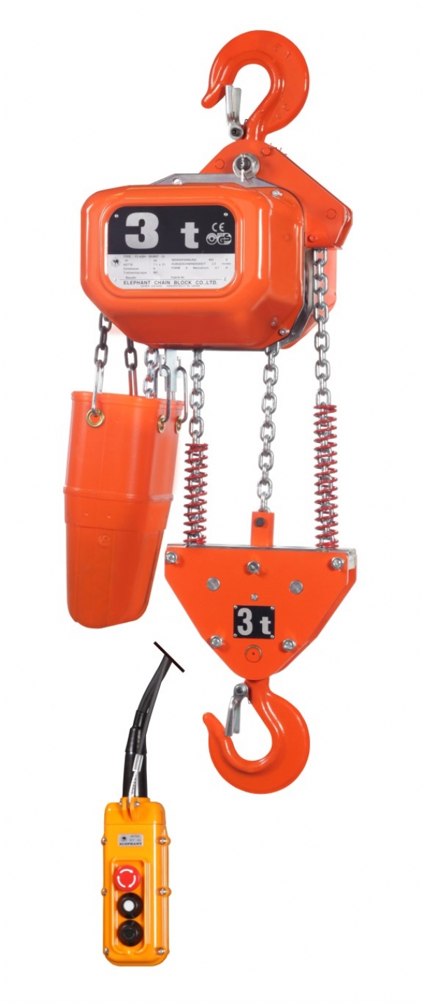 Rema 0512007-4 FBH30/3000/4M Elephant FBH 400V Elektrokettenzug 2 Hubgeschwindigkeiten 4.0 m 3000 kg 512007