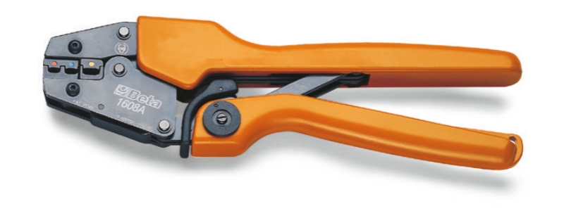 Beta 016080005 1608A Industrie-Crimpzange für isolierte Kabelschuhe